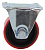 Колесо полиуретановое неповоротное шариковый подшипник 125мм 